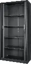 KYOTO - Armoire Haute 200x90x45CM Gris Anthracite sophia 5.webp