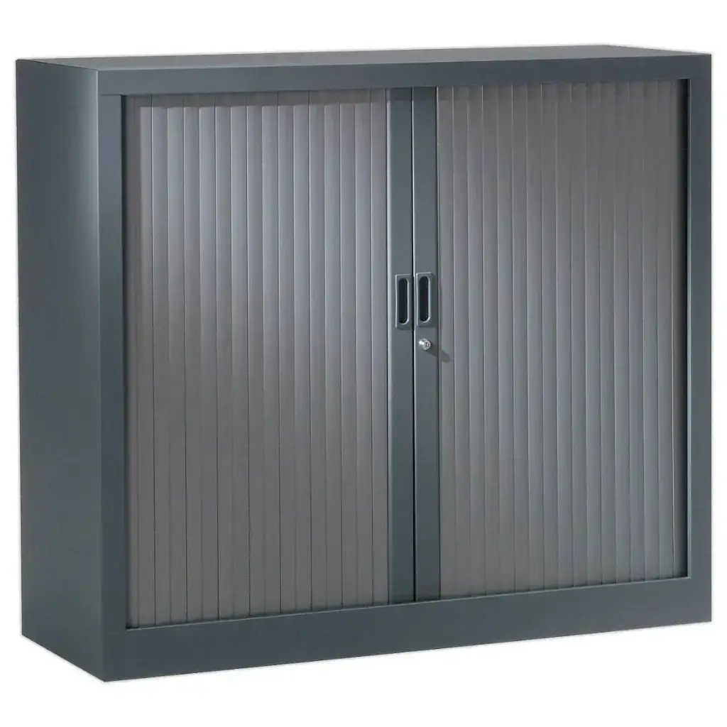 OKINAWA - Armoire Basse 120 x 110CM Gris Anthracite sophia 2.webp
