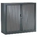 OKINAWA - Armoire Basse 120 x 110CM Gris Anthracite sophia 2.webp