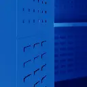 Armoire Atelier 180 x 50 x 100CM Bleu  SOPHIA 5.webp