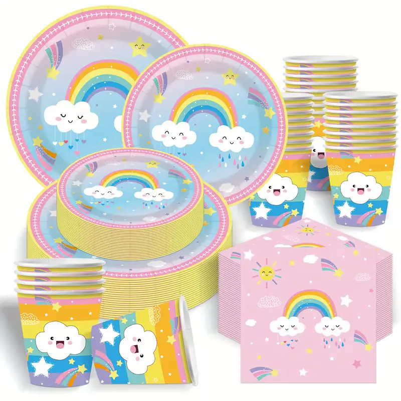 Ensemble de Décorations de fête arc-en-ciel 5.webp