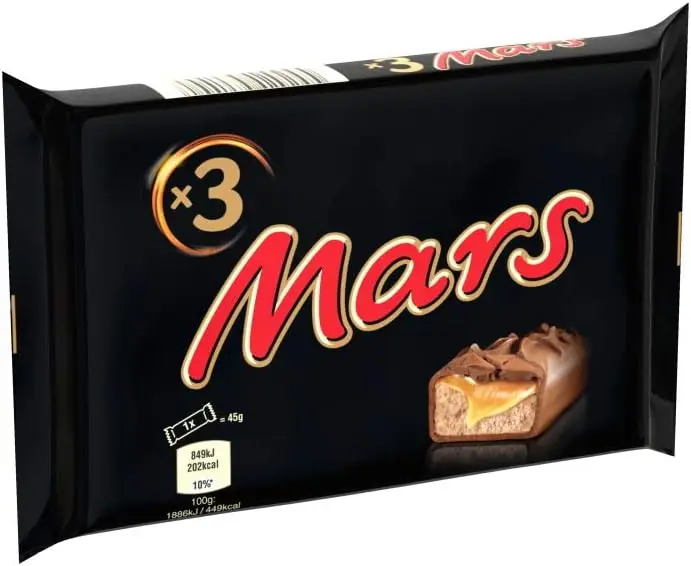 MARS - Barres Chocolat au Lait et Caramel - 3 Barres de 45G 3.webp