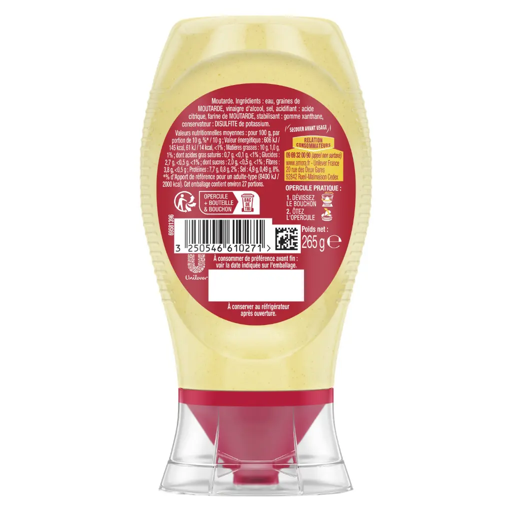 AMORA - Moutarde Fine et Forte 265 G 2.webp