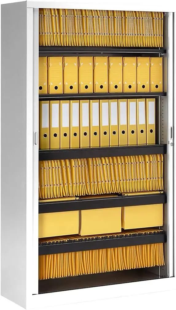 KYOTO - Armoire Métallique à Rideaux 180 x 90 x 40cm Blanc 3.webp