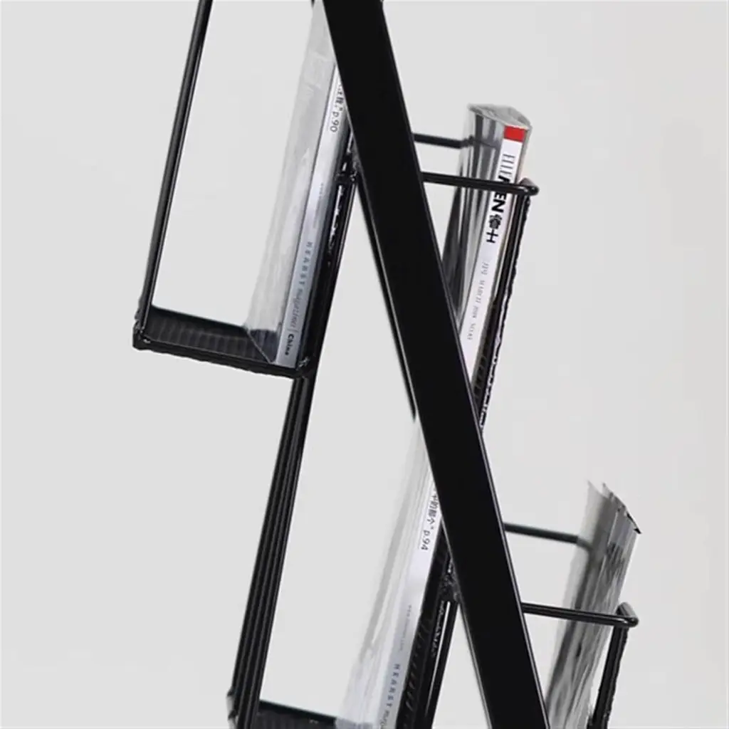 Presentoir Magazine Mobile 4 Tablettes A4 3.webp