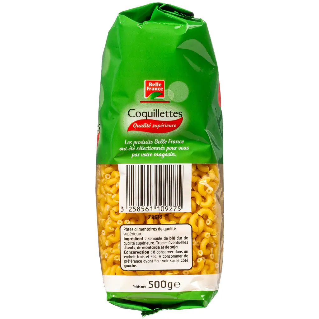 BELLE FRANCE - Pâtes Coquillettes 500 G 2.webp