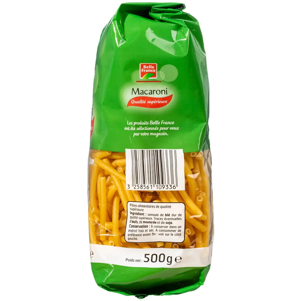 BELLE FRANCE - Pâtes Macaroni QS 500 G 2.webp