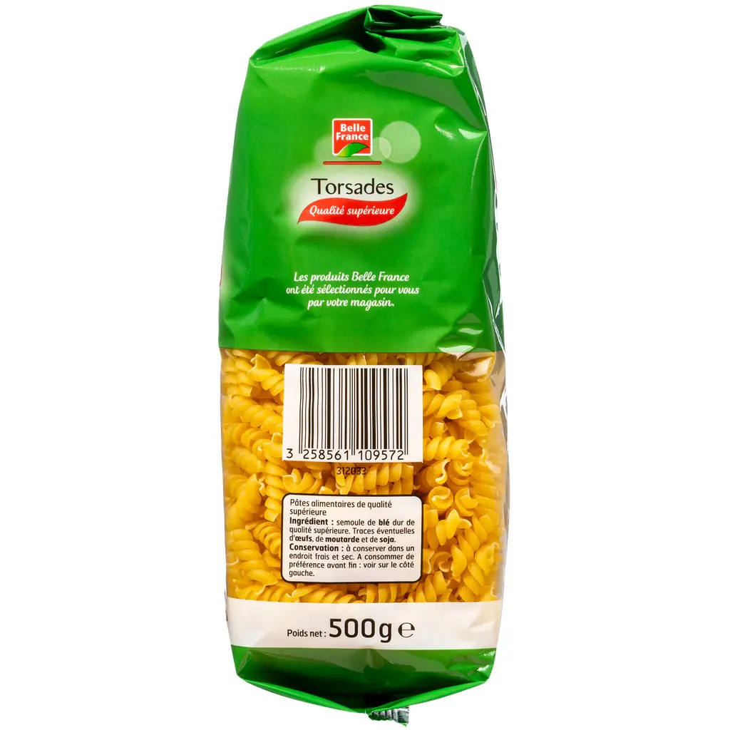 BELLE FRANCE - Torsades Cuisson 3 Minutes 500 G 2.webp