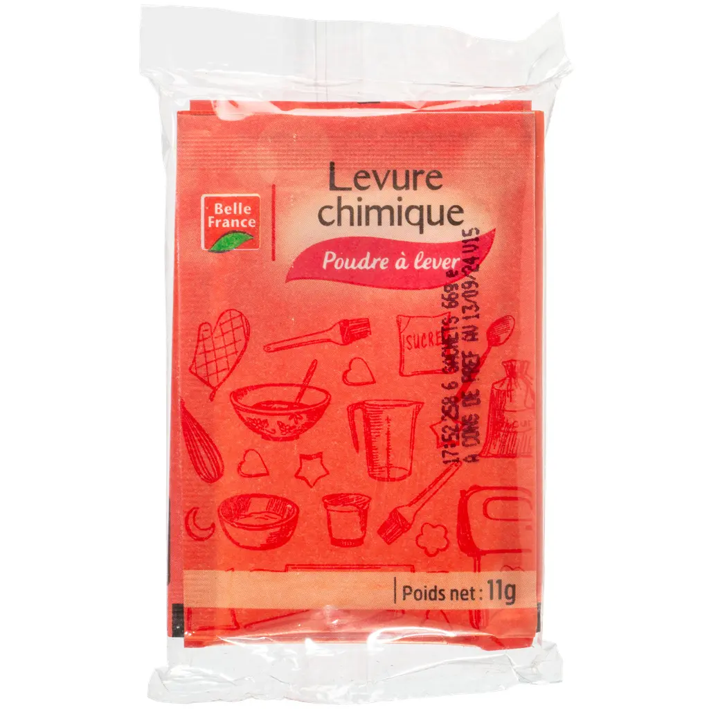 BELLE FRANCE - Sachets De Levure Chimique 6 X 11 G 3.webp
