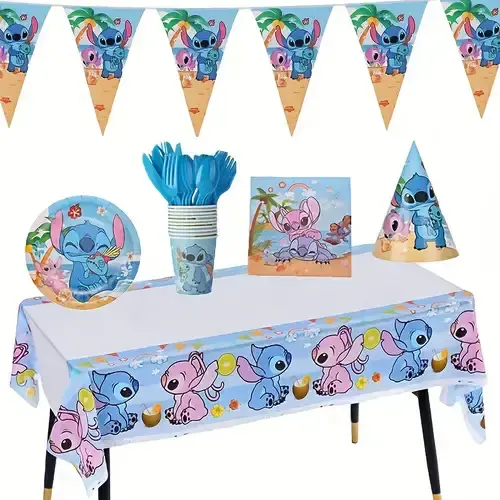 Ensemble de Décorations de fête sur le thème de Stitch 2.webp