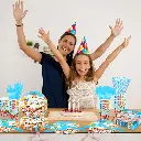 Kit Décorations Fête Enfants Nappe Gobelets Assiettes Ballons  2.webp