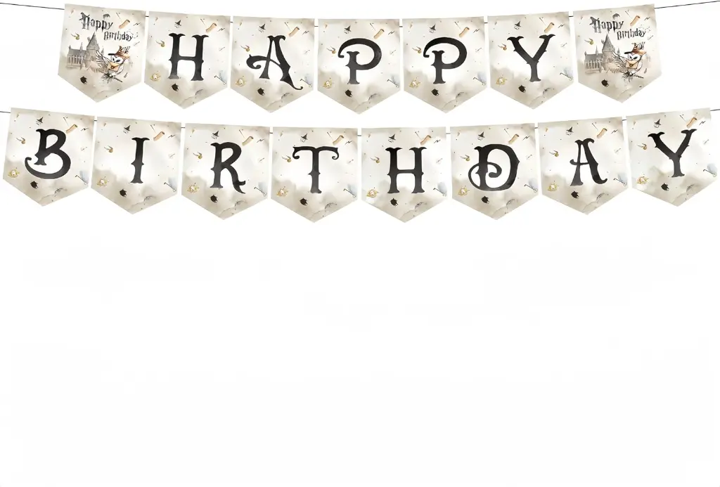 Ensemble de Décorations de fête d'anniversaire sur le thème de Harry Potter, pour enfants et adultes 3.webp