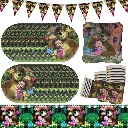 Ensemble de Décorations pour fête d'anniversaire Masha et Michka 2.webp