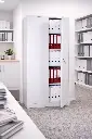 Armoire Métallique Haute de Rangement H195 x L92CM Gris.webp
