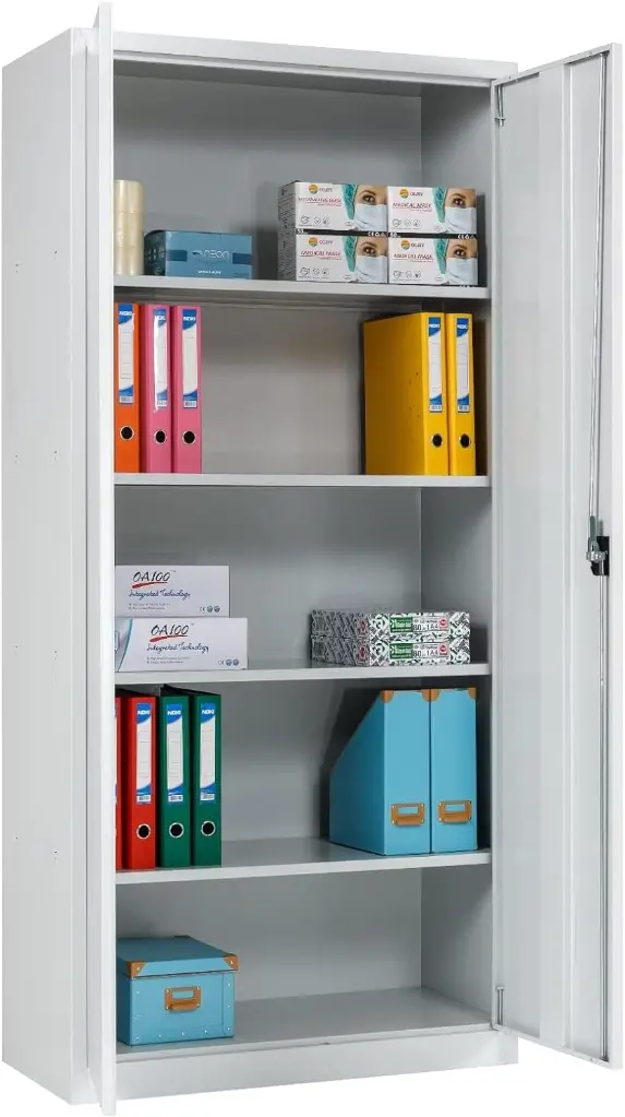 Armoire d'atelier en métal à 2 portes – 198 × 120 CM 3 SOPHIA MAYOTTE.webp