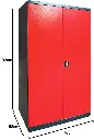 Armoire à outils métallique à 2 portes - 110 × 58 × 192 CM SOPHIA MAYOTTE 2.webp
