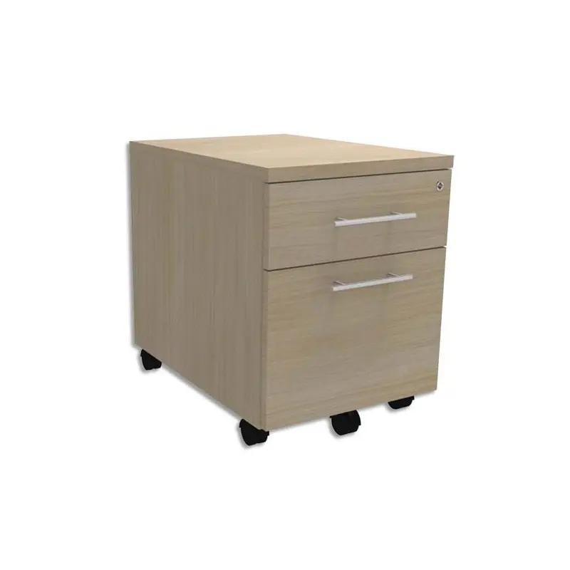 Caisson de bureau sur roulettes – 2 tiroirs dont 1 dossier suspendu sophia mayotte 3.webp