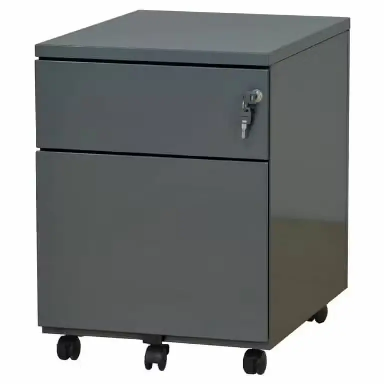 Caisson mobile Pro – 2 tiroirs dont 1 pour dossiers suspendus sophia mayotte antharcite.webp