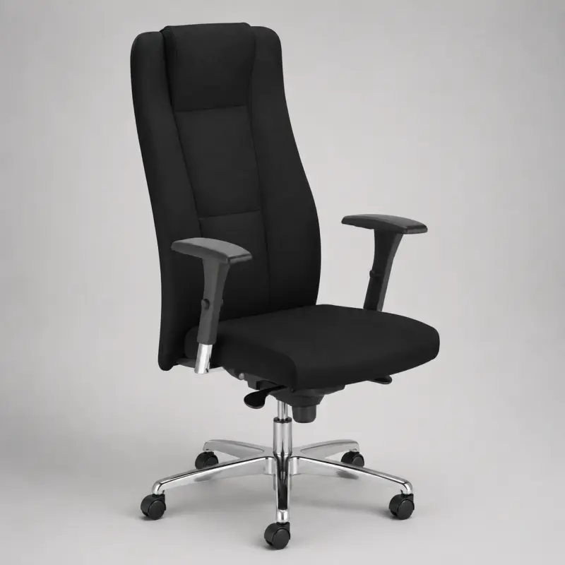 Fauteuil de direction Invitus en cuir avec accoudoirs 3D.webp