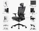Fauteuil de bureau ergonomique MTGA5X avec têtière et accoudoirs 4D Noir sophia mayotte 022.webp