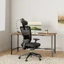 Fauteuil de bureau ergonomique MTGA5X avec têtière et accoudoirs 4D Noir sophia mayotte 01.webp