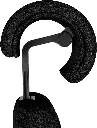 Fauteuil de bureau ergonomique Viden avec têtière et accoudoirs 3D Noir Sophia Mayotte 03.webp
