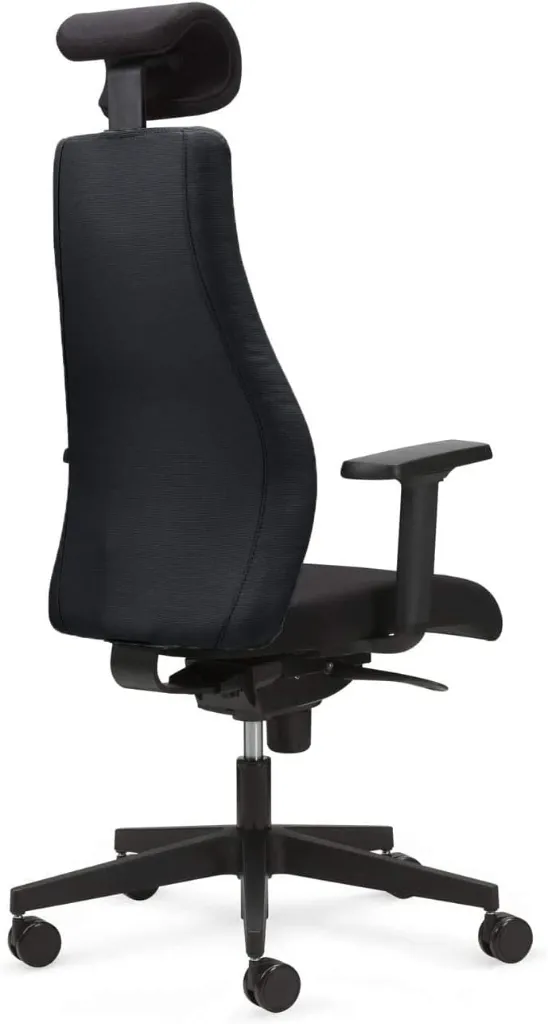 Fauteuil de bureau ergonomique Viden avec têtière et accoudoirs 3D Noir Sophia Mayotte 02.webp