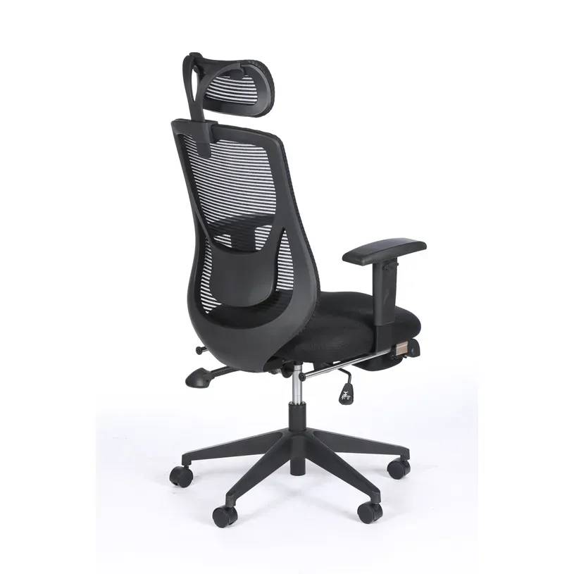 Fauteuil de bureau ergonomique Prorelax avec repose-jambes noir sophia mayotte 07.webp