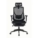 Fauteuil de bureau ergonomique Prorelax avec repose-jambes noir sophia mayotte 06.webp