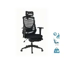 Fauteuil de bureau ergonomique Prorelax avec repose-jambes noir sophia mayotte 01.webp