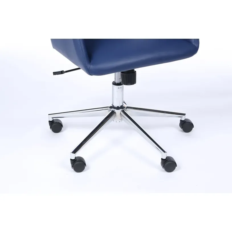 Fauteuil de bureau Windsor en simili cuir bleu sophia mayotte 05.webp