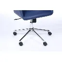 Fauteuil de bureau Windsor en simili cuir bleu sophia mayotte 05.webp