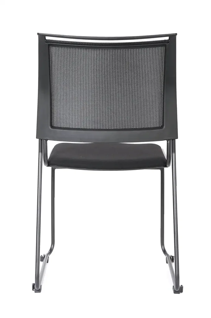 Chaise Dacada empilable - dossier en résille noir sophia mayotte 04.webp
