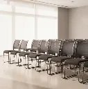 Chaise Dacada empilable - dossier en résille noir sophia mayotte 05.webp