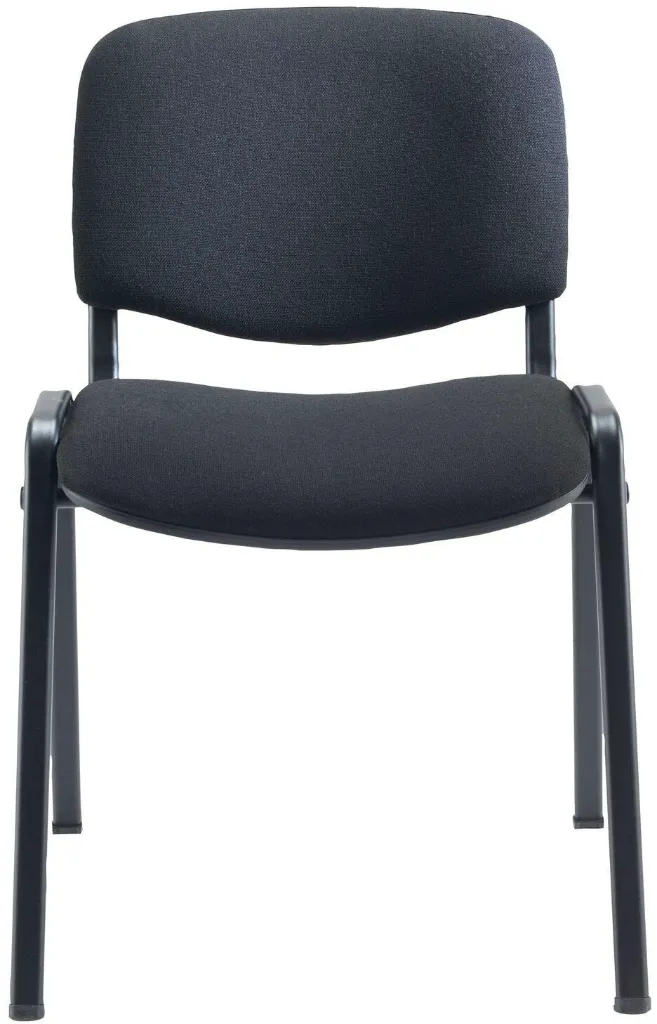 Chaise de conférence empilable en tissu NOIR sophia mayotte 05.webp