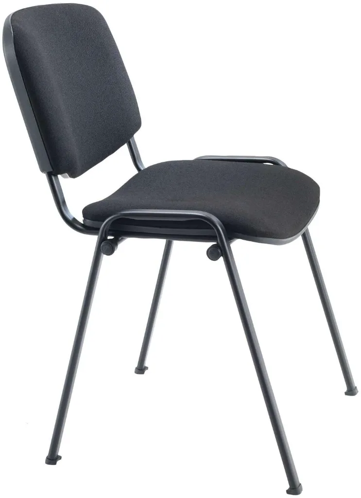 Chaise de conférence empilable en tissu NOIR sophia mayotte 02.webp