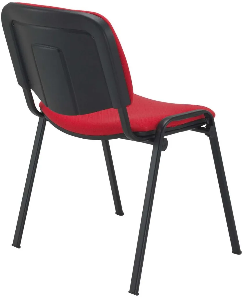 Chaise de conférence empilable en tissu Rouge sophia mayotte 03.webp