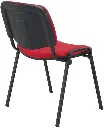 Chaise de conférence empilable en tissu Rouge sophia mayotte 03.webp