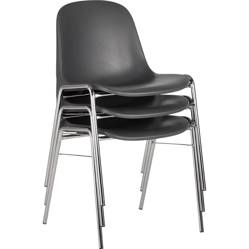 Chaise coque Beta empilable noir sophia mayotte 07.webp