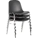 Chaise coque Beta empilable noir sophia mayotte 07.webp