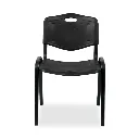 Chaise Iso Plast empilable en polypropylène noir sophia mayotte 02.webp