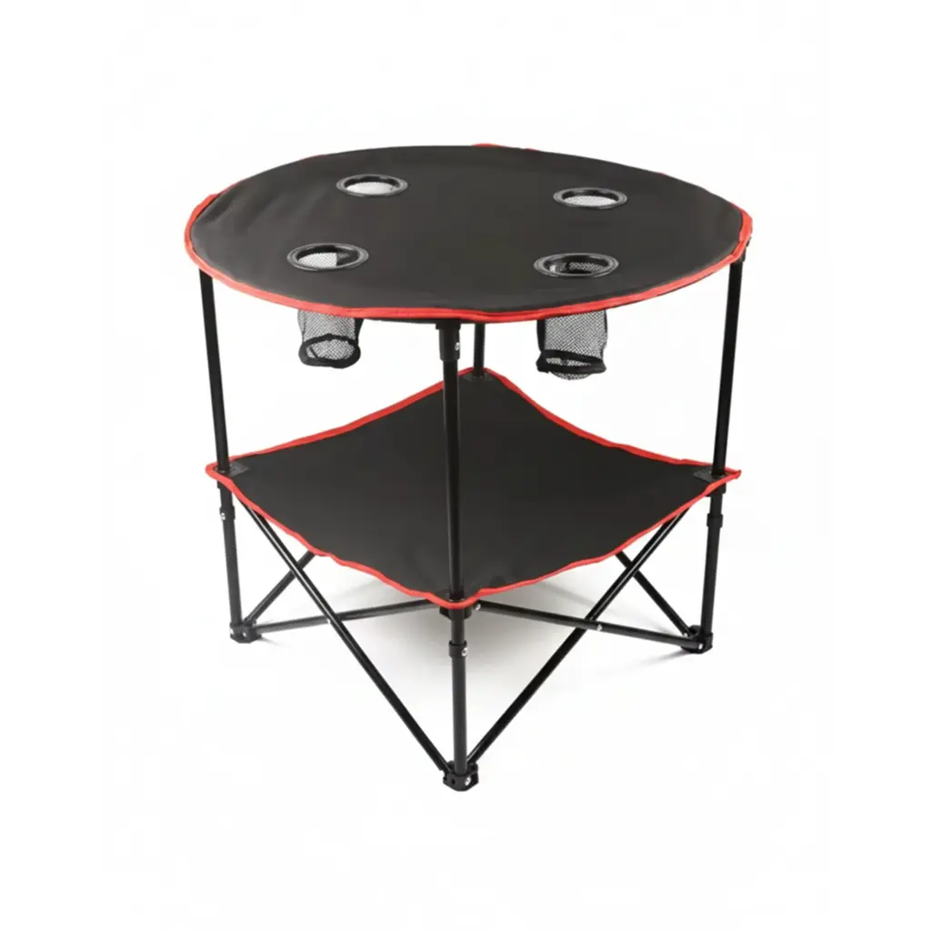 Table de camping Noir 70x70x60cm