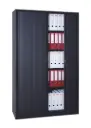 Armoire Haute 200x90x45CM Gris Anthracite