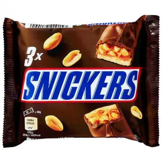 SNICKERS - Barres X3 150G
