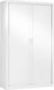 Armoire Métallique à Rideaux 180 x 90 x 40 CM Blanc