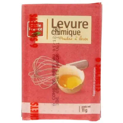 BELLE FRANCE - Sachets De Levure Chimique 6 X 11 G