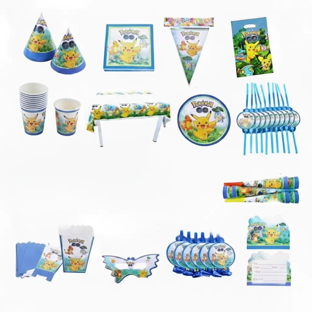 Kit Décorations Anniversaire Pokémon 16 Pièces