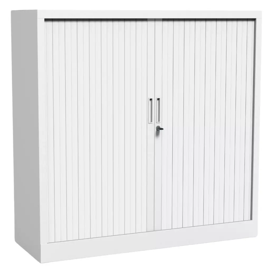 OKINAWA - Armoire Basse à rideaux 120 x 90 x 45 CM 