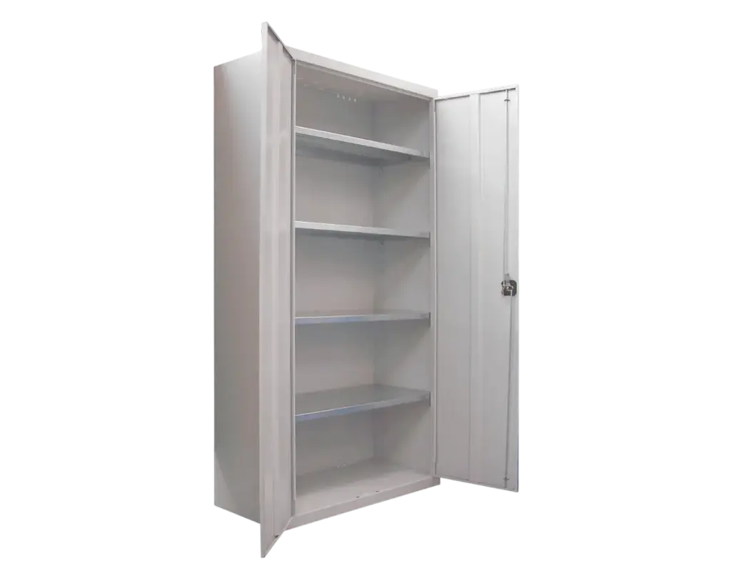 [12] Armoire d'atelier en métal à 2 portes – 198 × 120 CM