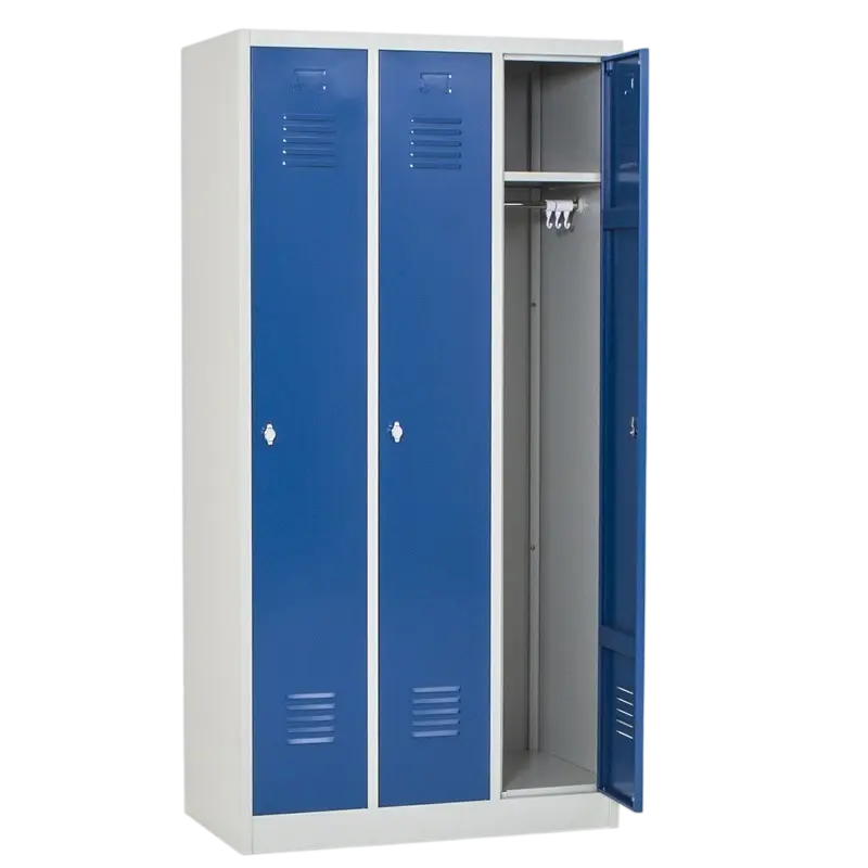 Vestiaire industrie propre 3 cases monobloc